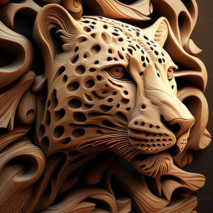 3D model leopard (STL)